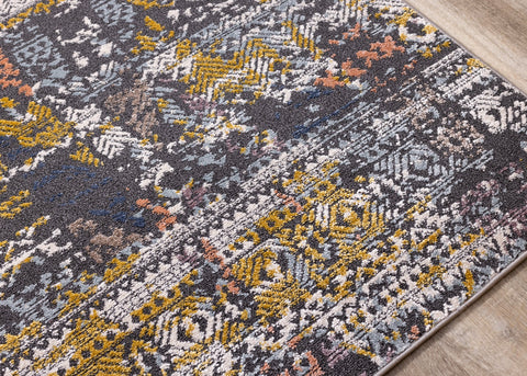 Lyric Distressed Abstract Design Rug by Kalora Interiors
