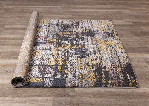 Lyric Distressed Abstract Design Rug by Kalora Interiors
