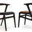 MORELATO CHAIR SOLID ASH WOOD WALNUT FINISH SEAT PPM S BLACK 502 40 PPM S HAZELNUT 502 33