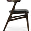 MORELATO CHAIR SOLID ASH WOOD WALNUT FINISH SEAT PPM S BLACK 502 40