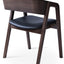 MYNDOS DINING CHAIR PPM FR BLACK 903 AMERICAN PLYWOOD WALNUT VENEER BACK BEECH WOOD WALNUT FINISH LEGS