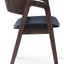 MYNDOS DINING CHAIR PPM FR BLACK 904 AMERICAN PLYWOOD WALNUT VENEER BACK BEECH WOOD WALNUT FINISH LEGS