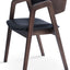 MYNDOS DINING CHAIR PPM FR BLACK 905 AMERICAN PLYWOOD WALNUT VENEER BACK BEECH WOOD WALNUT FINISH LEGS