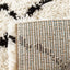 Maroq 5413_3Y18 Uneven Trellis Black Cream Shag Area Rug by Kalora Interiors