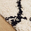Maroq 5413_3Y18 Uneven Trellis Black Cream Shag Area Rug by Kalora Interiors