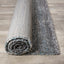 Maroq Grey Blue Distressed Stripes Soft Touch Rug by Kalora Interiors