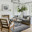 Maroq Grey Blue Distressed Stripes Soft Touch Rug by Kalora Interiors