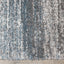 Maroq Grey Blue Distressed Stripes Soft Touch Rug by Kalora Interiors