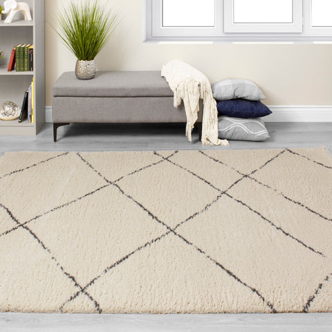 Maroq 8738_3Y14 Uneven Trellis Area Rug by Kalora Interiors