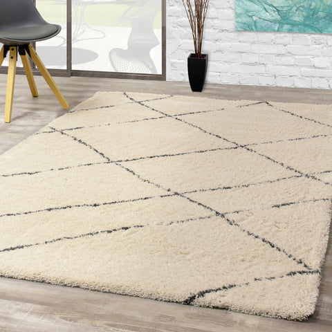 Maroq 8738_3Y14 Uneven Trellis Area Rug by Kalora Interiors