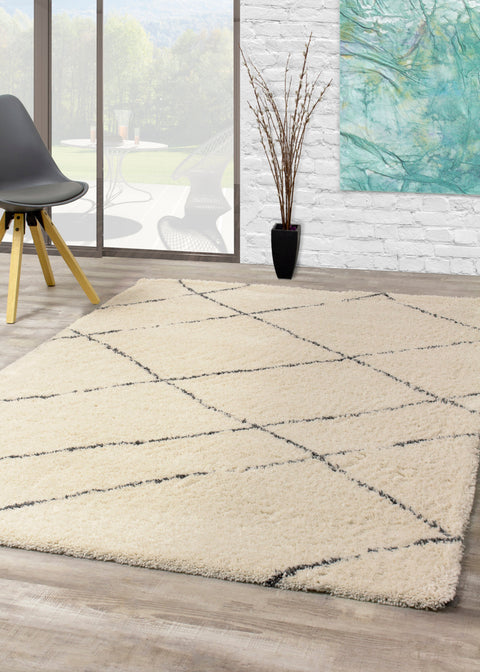 Maroq 8738_3Y14 Uneven Trellis Area Rug by Kalora Interiors