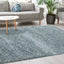 Maroq Blue Grey Cream Shag Rug by Kalora Interiors