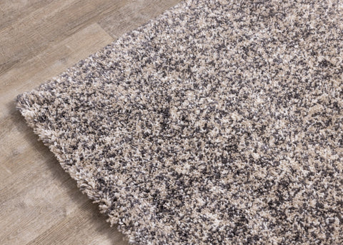 Maroq Beige Grey Cream Tonal Solid Rug by Kalora Interiors