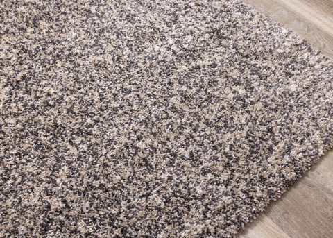 Maroq Beige Grey Cream Tonal Solid Rug by Kalora Interiors