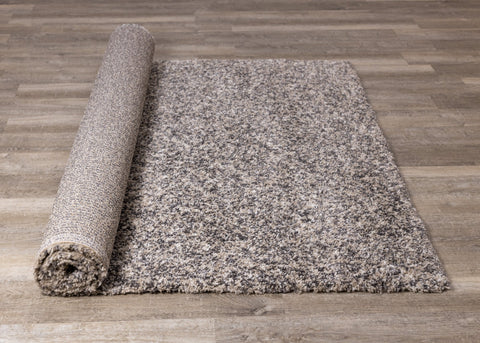 Maroq Beige Grey Cream Tonal Solid Rug by Kalora Interiors