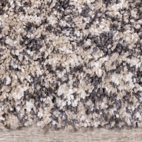 Maroq Beige Grey Cream Tonal Solid Rug by Kalora Interiors