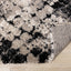 Maroq Cream Grey Beige Distressed Diamond Shag Rug by Kalora Interiors