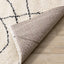 Maroq Cream Black Simple Shapes Rug by Kalora Interiors