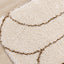 Maroq Cream Orange Rounded Hills Shag Rug by Kalora Interiors