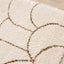 Maroq Cream Orange Rounded Hills Shag Rug by Kalora Interiors