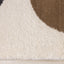 Maroq Cream Taupe Brown Three Stone Rug by Kalora Interiors
