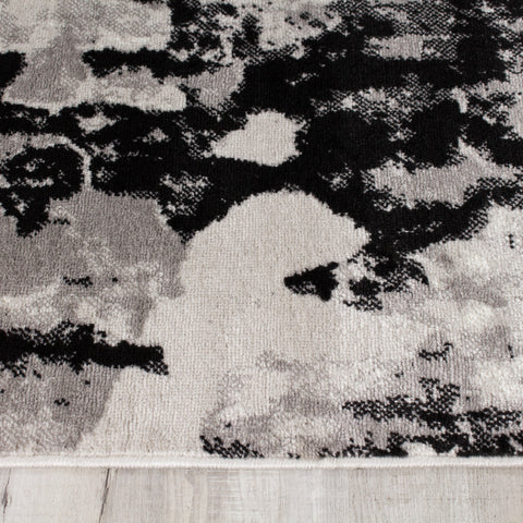 Meridian A006_0727 Grey Pebbles Distressed Area Rug by Novelle Home