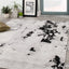 Meridian A006_0727 Grey Pebbles Distressed Area Rug by Novelle Home