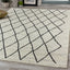 Meridian A191_0282 Pen-Drawn Trellis Lines Area Rug by Novelle Home