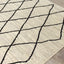 Meridian A191_0282 Pen-Drawn Trellis Lines Area Rug by Novelle Home