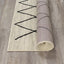 Meridian A191_0282 Pen-Drawn Trellis Lines Area Rug by Novelle Home