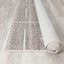 Meridian A607_0737 Grey Parallel and Perpendicular Lines Area Rug by Novelle Home