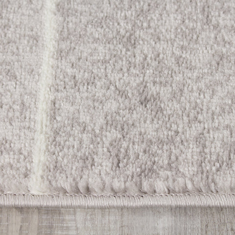 Meridian A607_0737 Grey Parallel and Perpendicular Lines Area Rug by Novelle Home