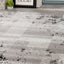 Meridian A608_0373 Grey Distressed Rectangles Area Rug by Novelle Home