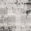 Meridian A608_0373 Grey Distressed Rectangles Area Rug by Novelle Home
