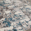 Meridian B193_4757 Grey Distressed Blue Spackle Area Rug by Novelle Home