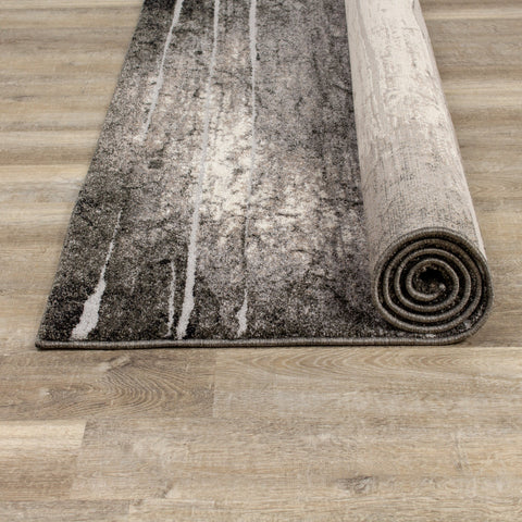 Montana Grey Cream Barn Door Rug by Kalora Interiors