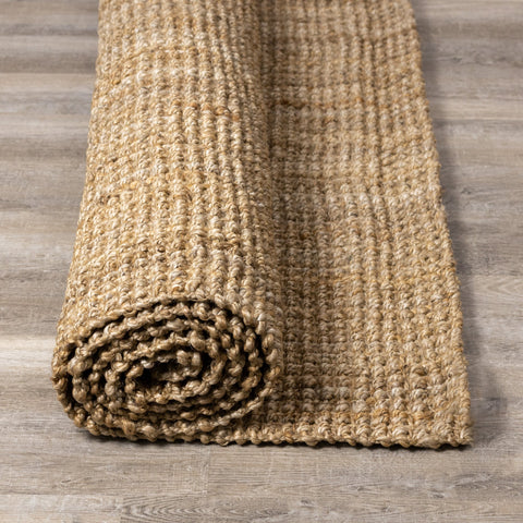 Natural Handmade Chunky Boucle Area Rug by Kalora Interiors