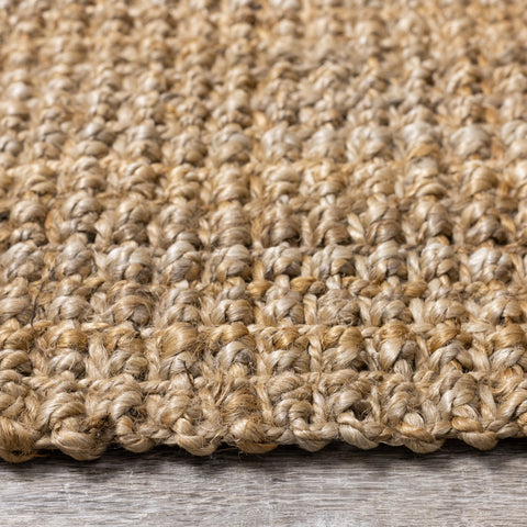 Natural Handmade Chunky Boucle Area Rug by Kalora Interiors