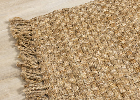 Natural Handmade Basketweave Area Rug by Kalora Interiors