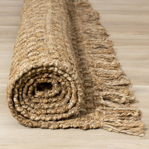 Natural Handmade Basketweave Area Rug by Kalora Interiors