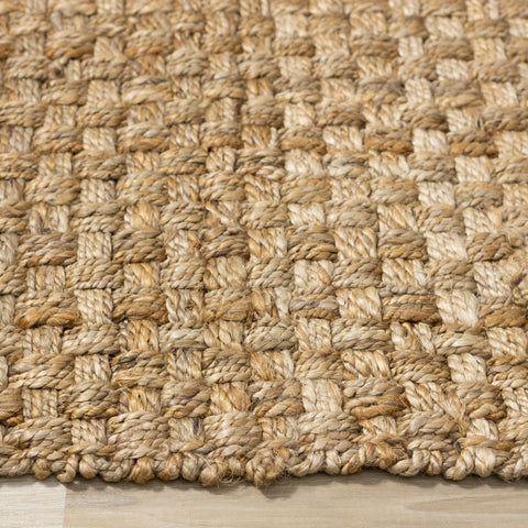 Natural Handmade Basketweave Area Rug by Kalora Interiors