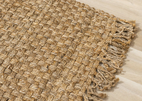 Natural Handmade Basketweave Area Rug by Kalora Interiors