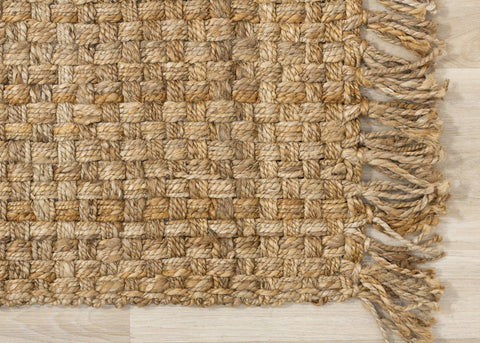 Natural Handmade Basketweave Area Rug by Kalora Interiors