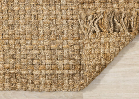 Natural Handmade Basketweave Area Rug by Kalora Interiors