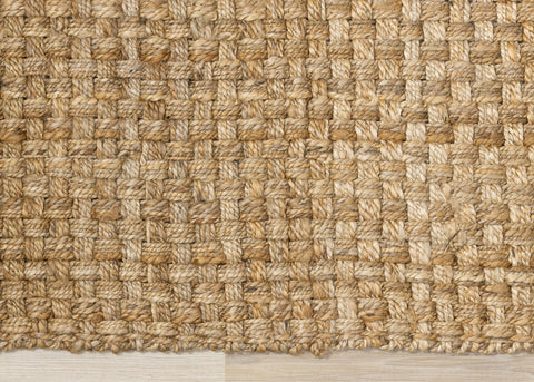 Natural Handmade Basketweave Area Rug by Kalora Interiors