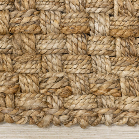 Natural Handmade Basketweave Area Rug by Kalora Interiors