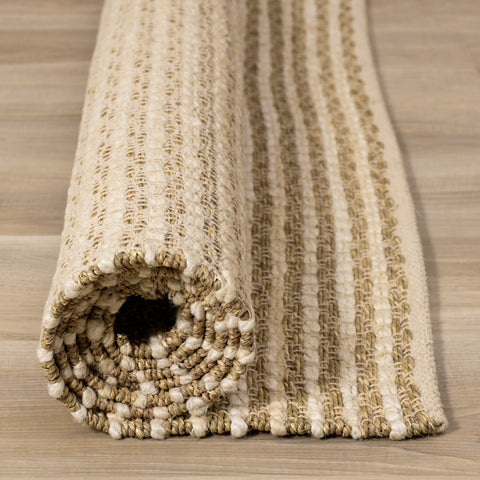 Naturals Beige Intricate Weave Rug by Kalora Interiors