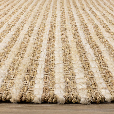 Naturals Beige Intricate Weave Rug by Kalora Interiors