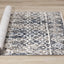 Nepal Beige Blue Cream Grey Tribal Rug by Kalora Interiors