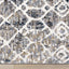 Nepal Beige Blue Cream Grey Tribal Rug by Kalora Interiors